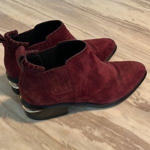 ALEXANDER WANG Kori burgundy red suede, Size 37.5